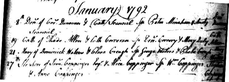 Baptism of stephen Coppinger